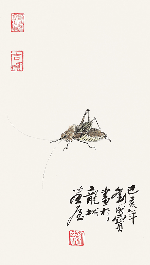 蝈蝈 43cmx25cm