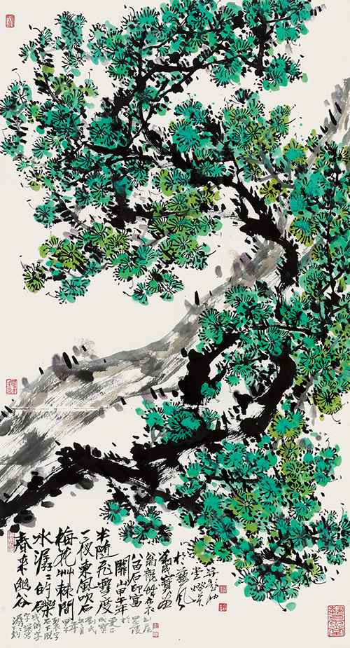 绿梅 98cmx52cm