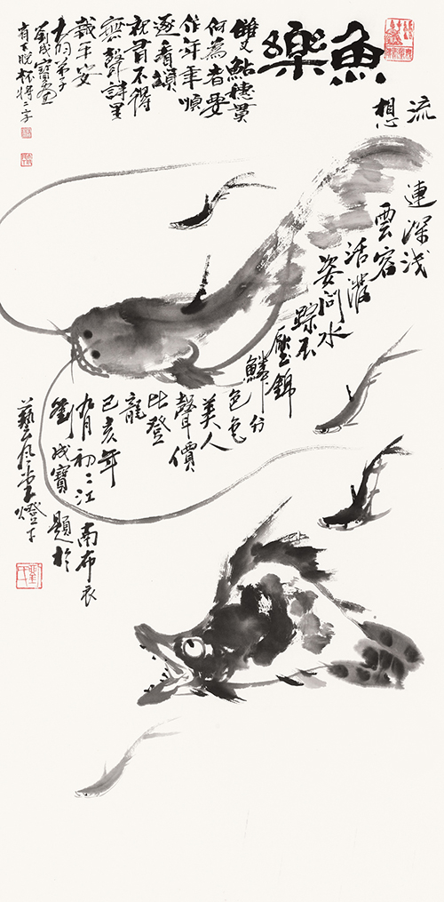 鱼乐 99cmx49cm