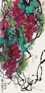 重彩葡萄 99cmx49cm
