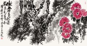 傲霜秋菊 大羽题96x178 