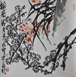 梅兰图 大羽题